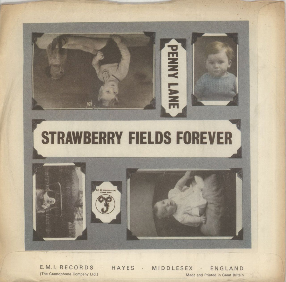 The Beatles Strawberry Fields Forever - 1st - Solid - P/S - EX UK 7" vinyl single (7 inch record / 45)