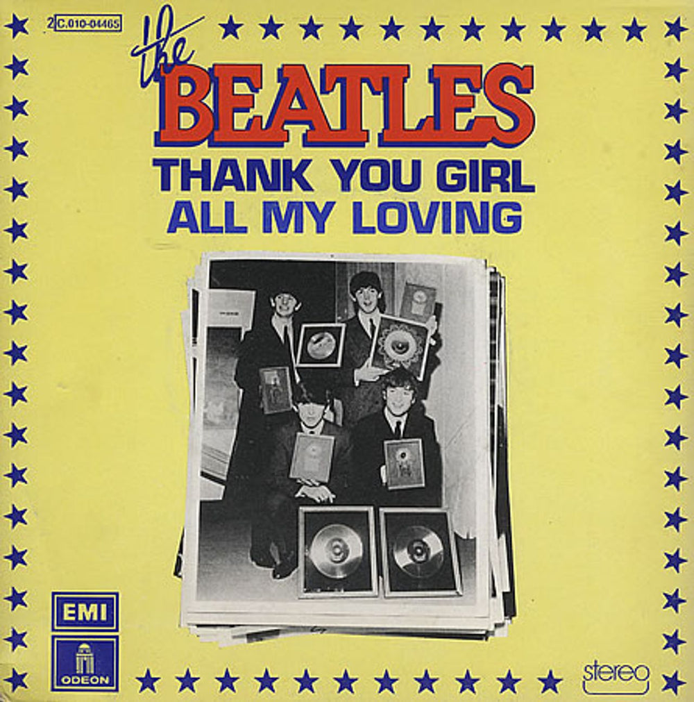 The Beatles Thank You Girl - 1976 Issue French 7" vinyl single (7 inch record / 45) 2C.010-04465