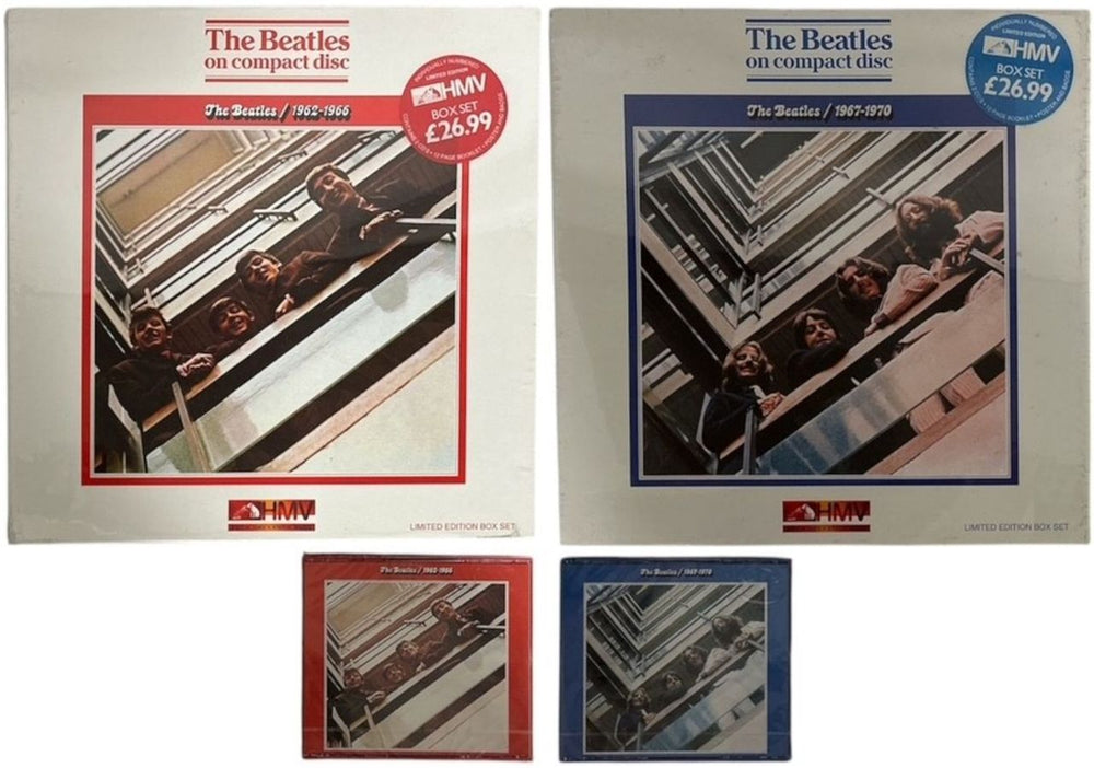 The Beatles The Beatles 1962-1966 / 1967-1970 - Sealed + CDs UK CD Album Box Set SEALED BOXES + CDS