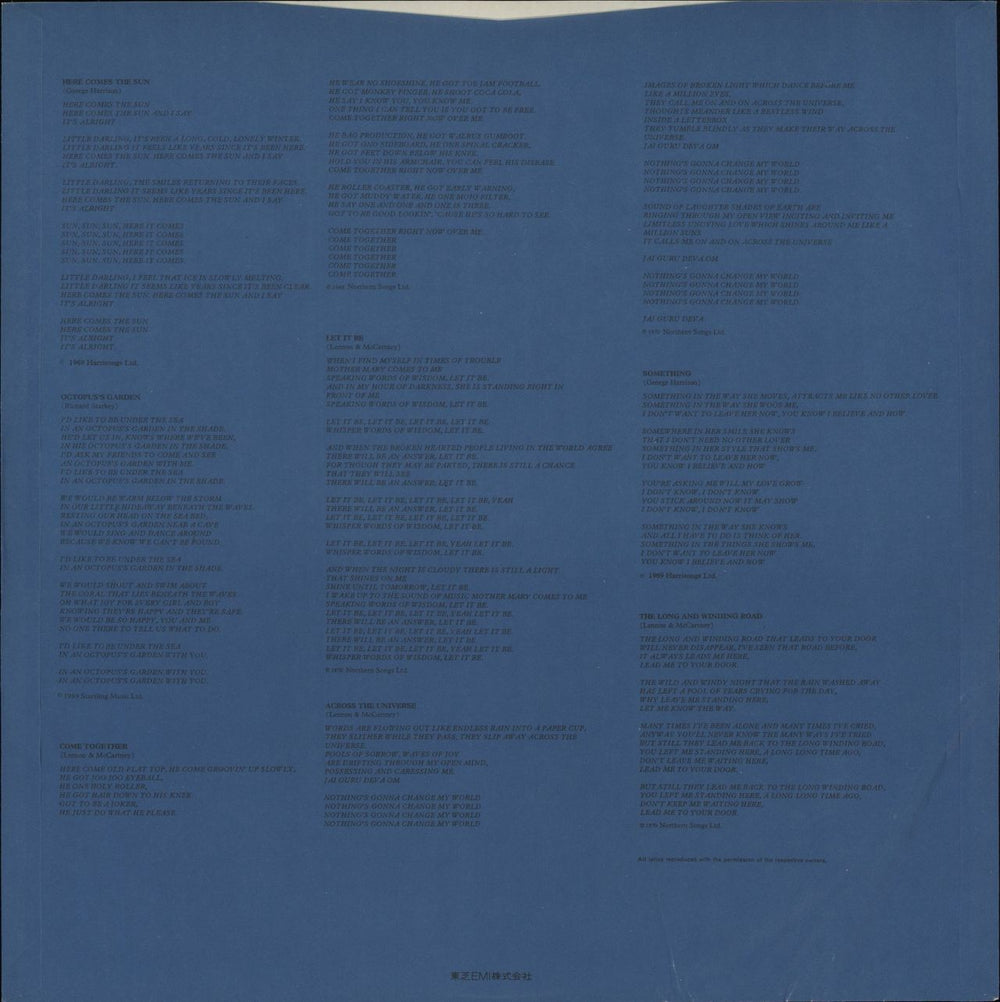 The Beatles The Beatles / 1967-1970 - Blue Vinyl - Wide Obi + Booklet Japanese 2-LP vinyl record set (Double LP Album) EAS-50023.24