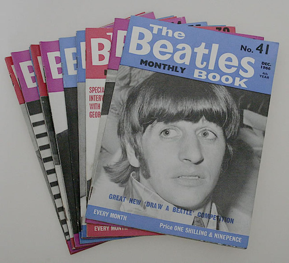 The Beatles The Beatles Book - 1966 - 12 Issues UK magazine TBB 1966