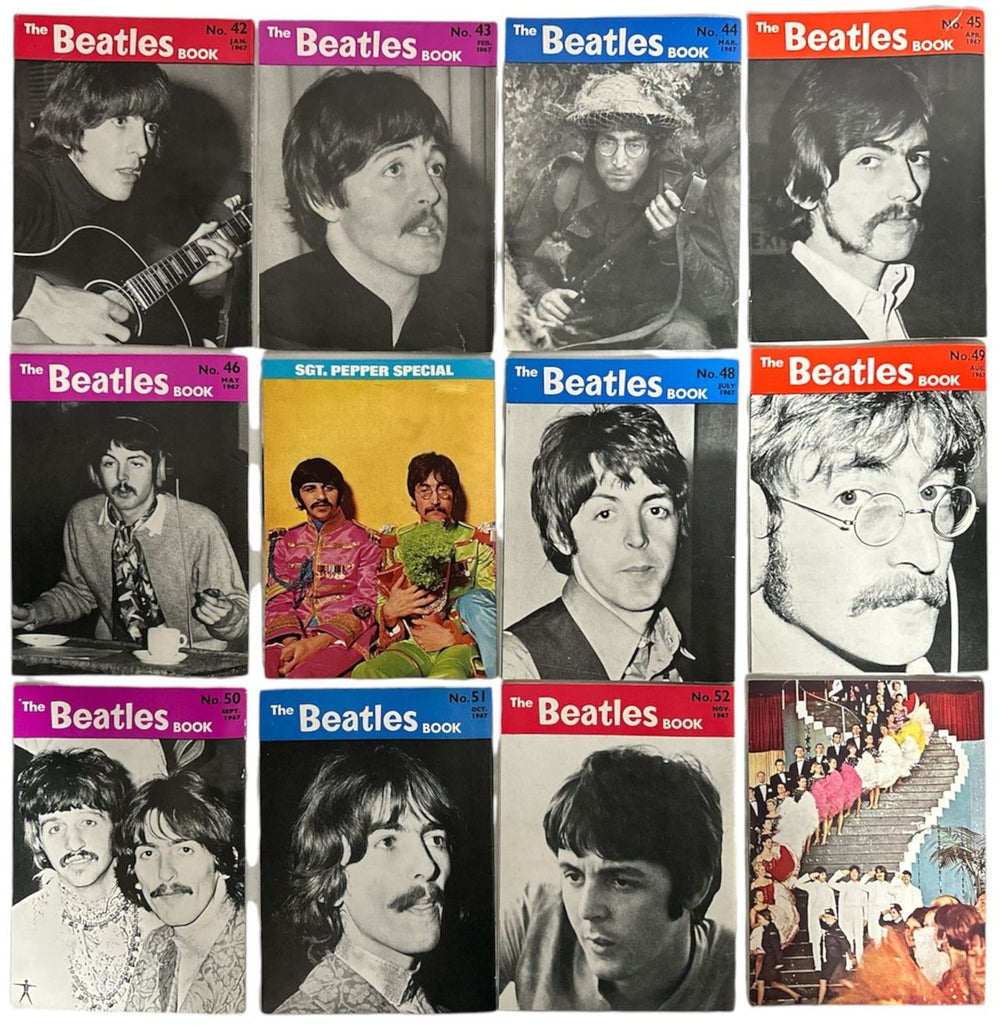 The Beatles The Beatles Book - 1967 - 12 Issues UK magazine