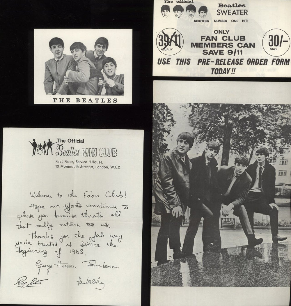 The Beatles The Beatles' Christmas Record + Inserts UK 7" vinyl single (7 inch record / 45)