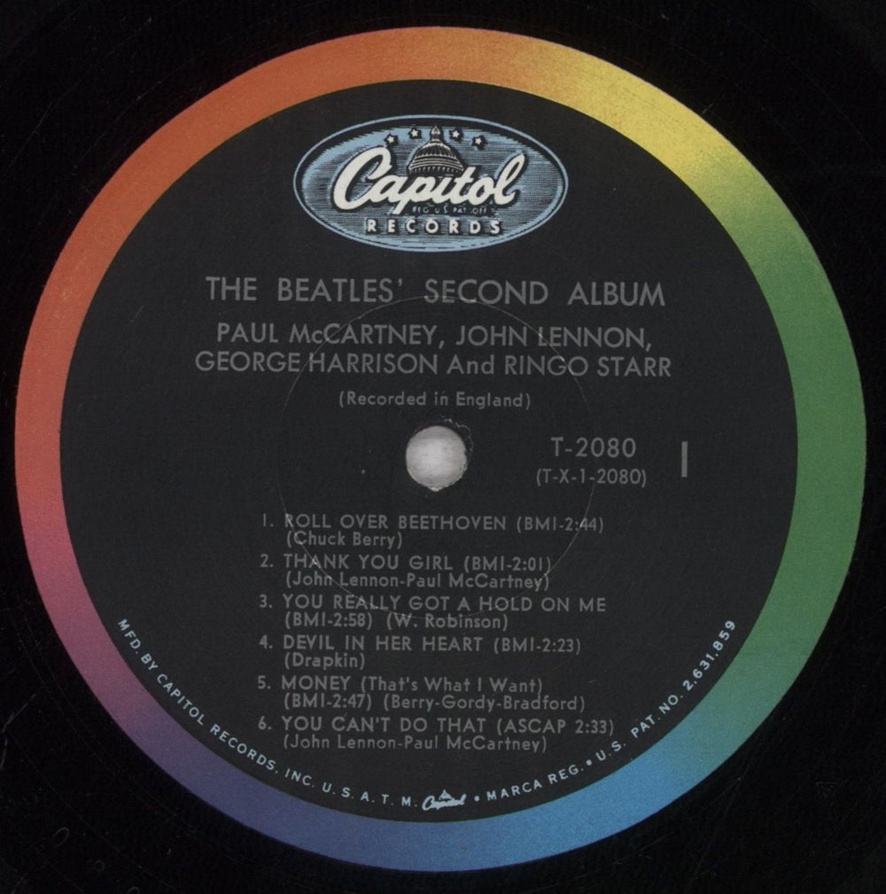 The Beatles The Beatles Second Album EX US vinyl LP album (LP record) BTLLPTH265702