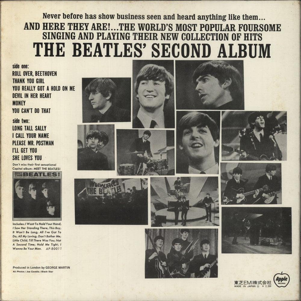 The Beatles The Beatles' Second Album (US Version) Japanese vinyl LP album (LP record)