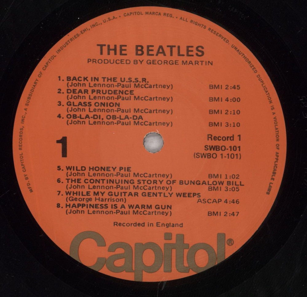 The Beatles The Beatles [White Album] - Peach Label US 2-LP vinyl record set (Double LP Album) BTL2LTH275953