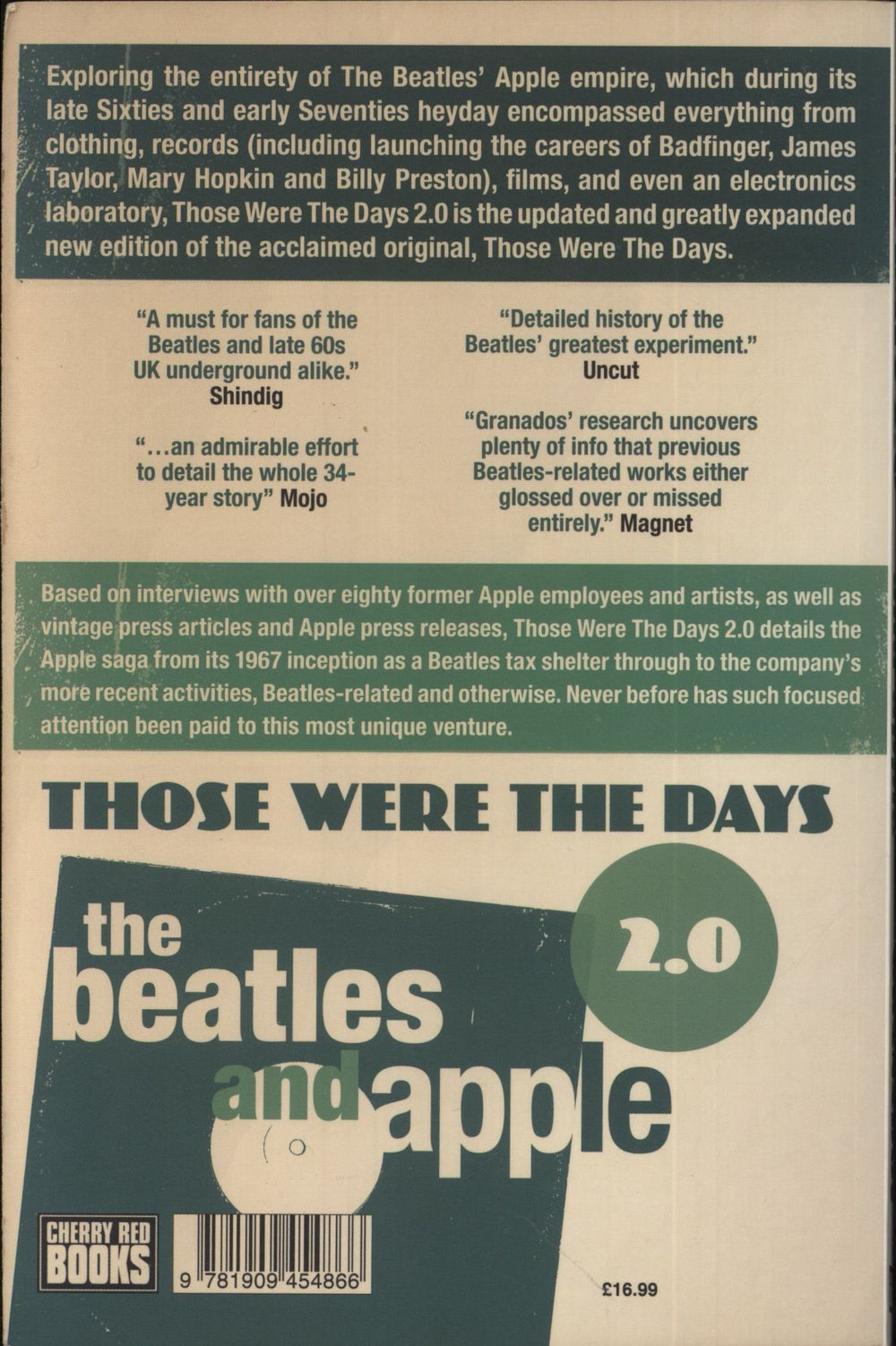 The Beatles Those Were the Days: The Beatles And Apple 2.0 UK book 9781909454866