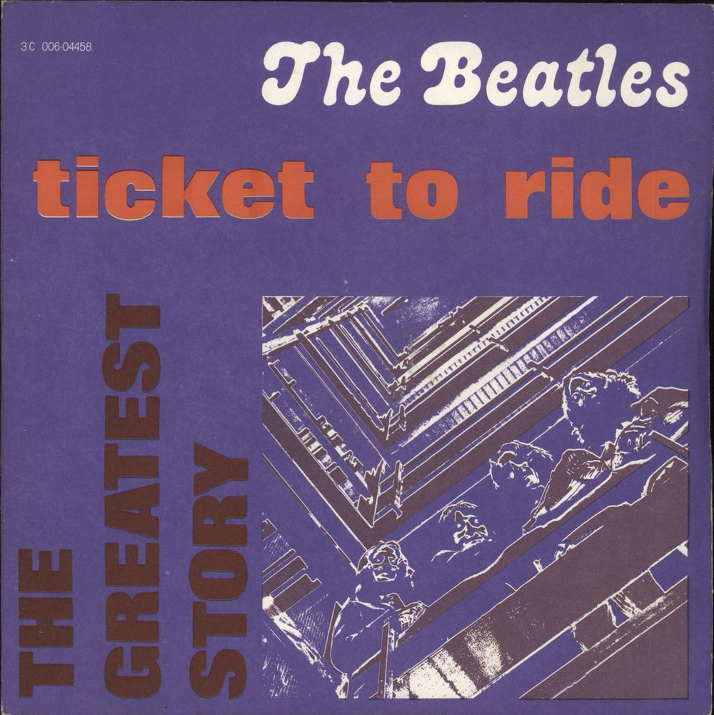 The Beatles Ticket To Ride Italian 7" vinyl single (7 inch record / 45) 3C006-04458