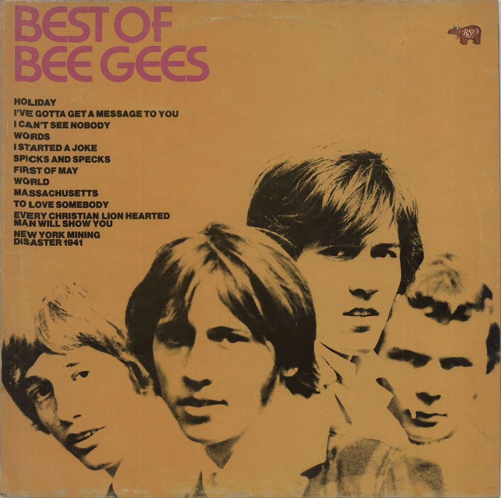 The Bee Gees Best Of Bee Gees - Matt sleeve UK vinyl LP album (LP record) 2394113