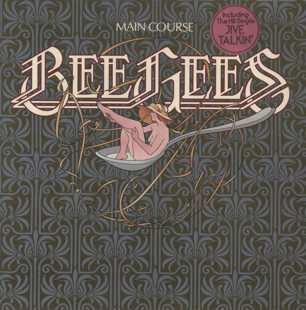 The Bee Gees Main Course - song hype sticker UK vinyl LP album (LP record) 2394150