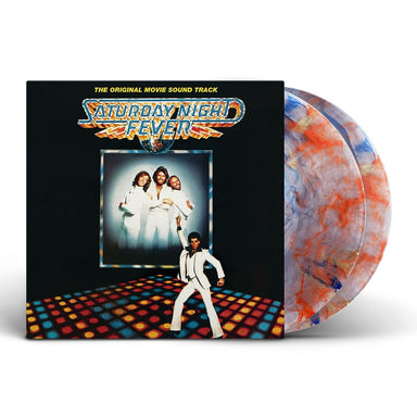 The Bee Gees Saturday Night Fever - Red, Orange & Blue Marble Vinyl - Sealed UK 2-LP vinyl record set (Double LP Album) 602475371939