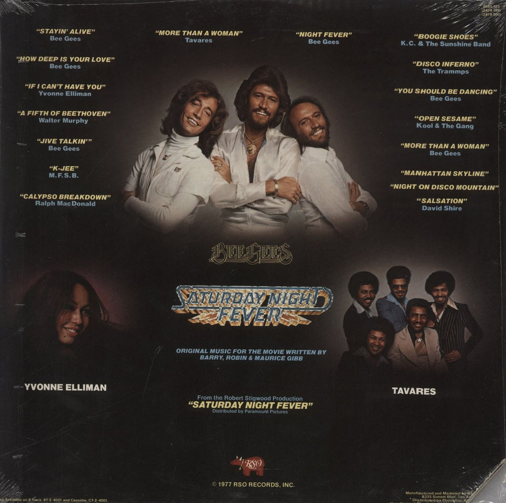 The Bee Gees Saturday Night Fever - Sealed - Deletion Cut US 2-LP vinyl record set (Double LP Album)