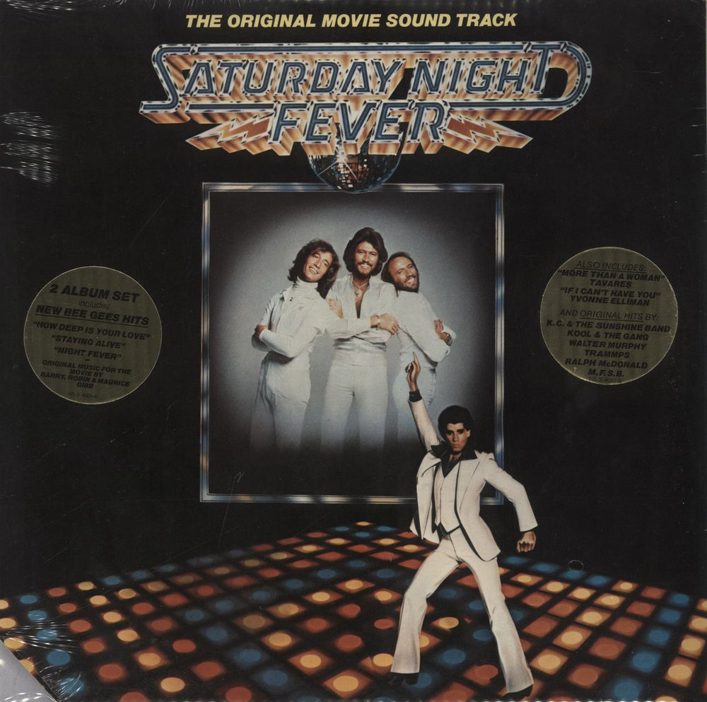 The Bee Gees Saturday Night Fever - Sealed - Deletion Cut US 2-LP vinyl record set (Double LP Album) RS-2-4001