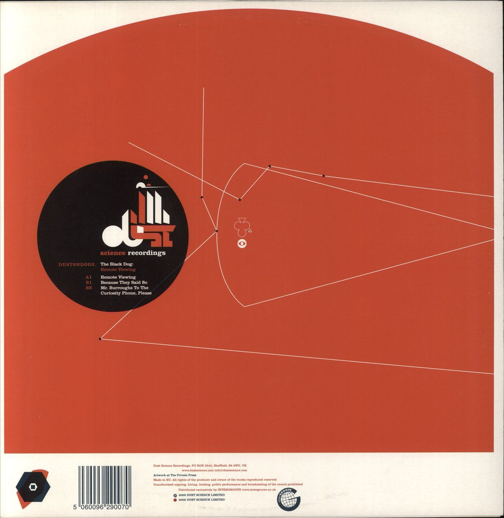 The Black Dog Remote Viewing UK 12" vinyl single (12 inch record / Maxi-single) 5060096290070