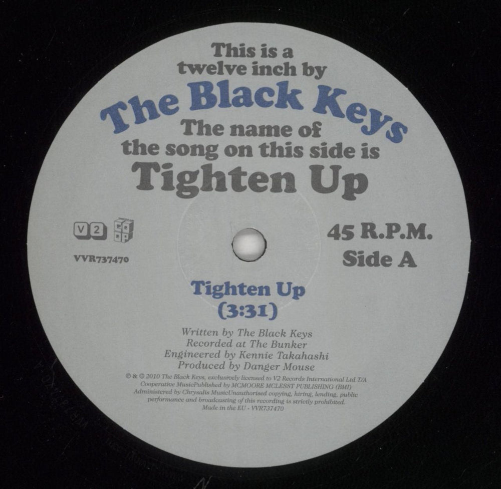 The Black Keys Tighten Up / Howlin' For You - RSD10 UK 12" vinyl single (12 inch record / Maxi-single) TLK12TI848964