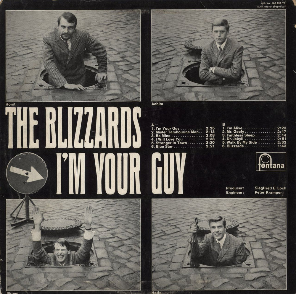 The Blizzards I'm Your Guy German Promo vinyl LP album (LP record)