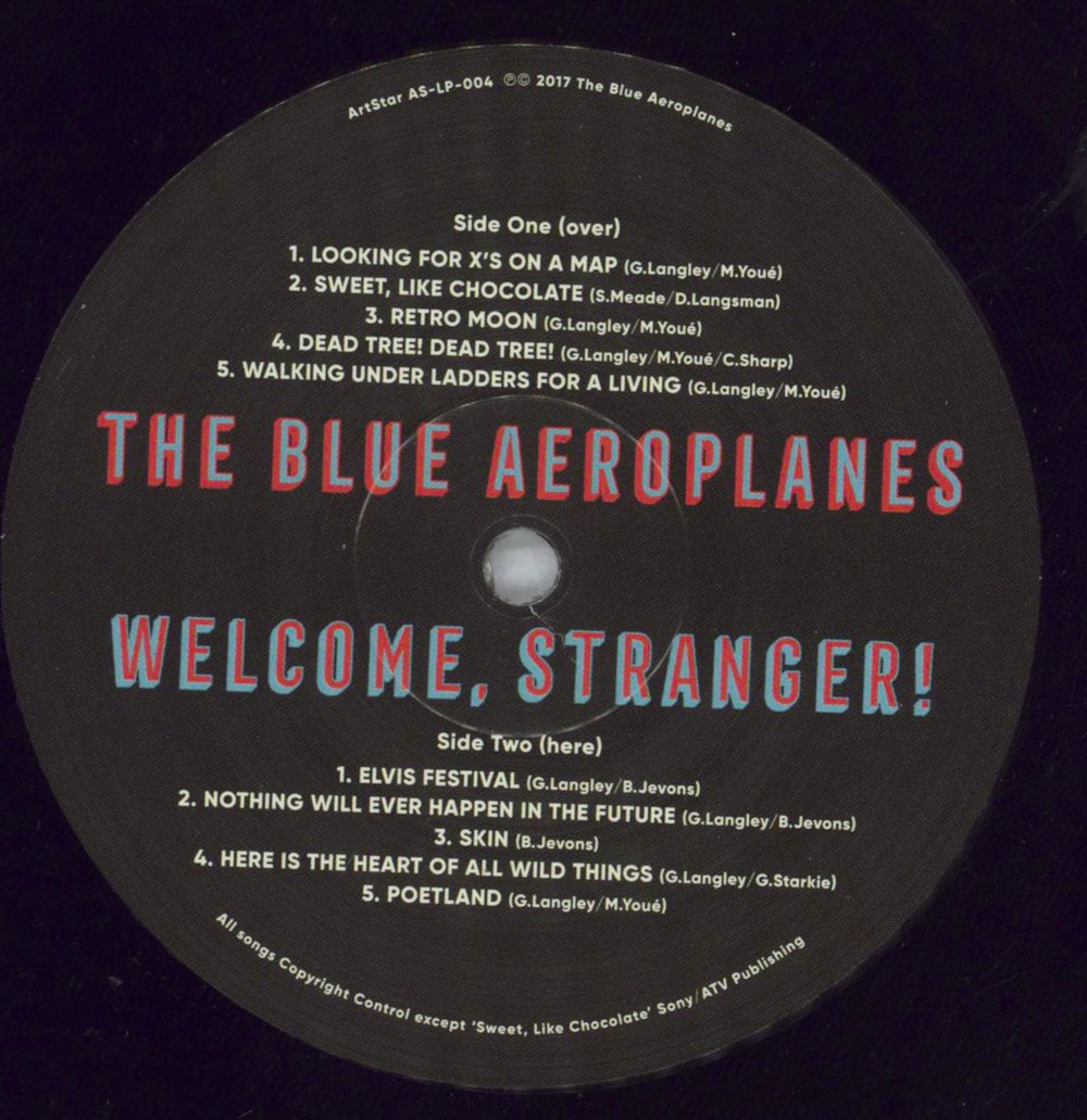 The Blue Aeroplanes Welcome, Stranger! UK vinyl LP album (LP record) BAELPWE828592