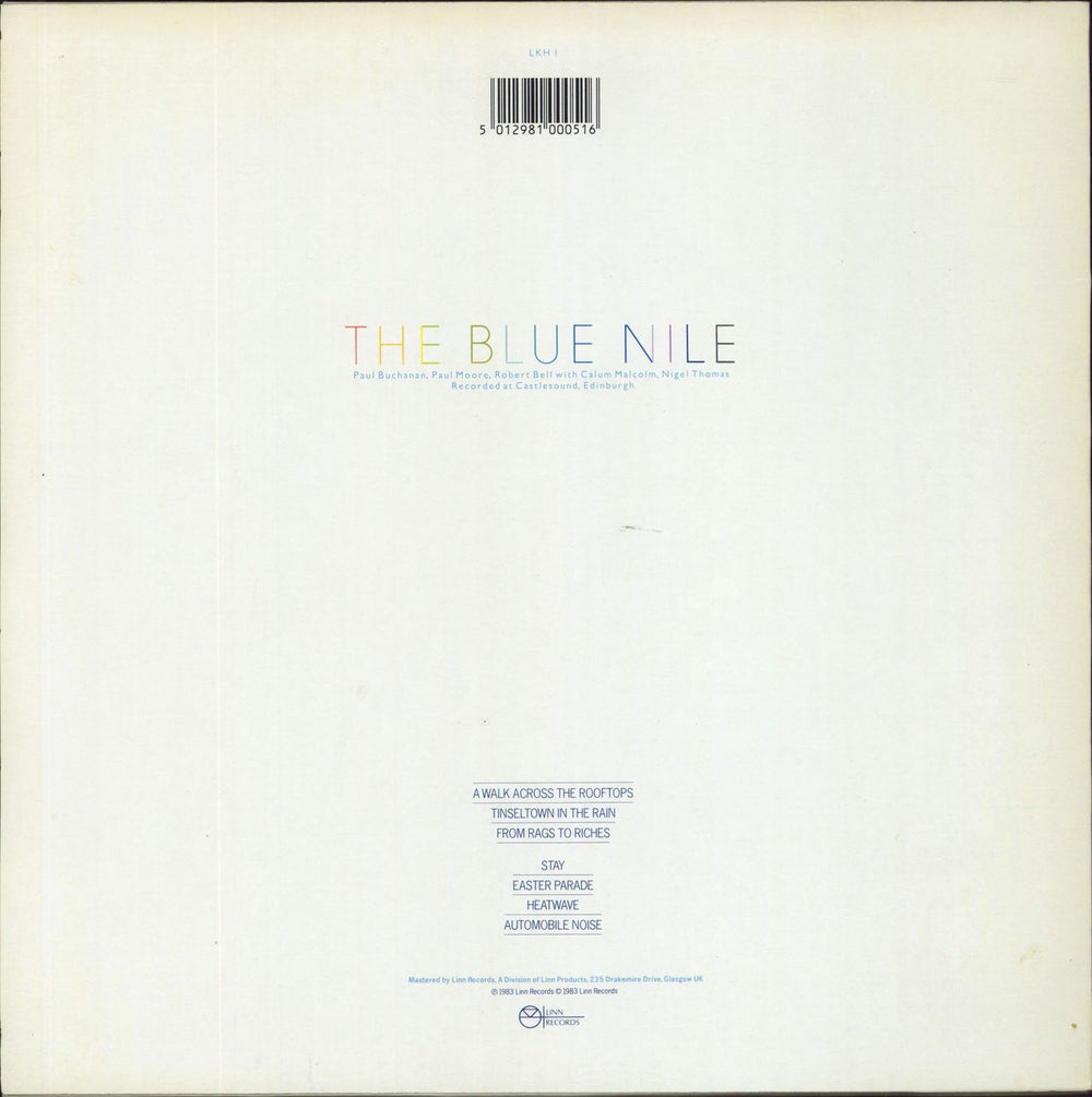 The Blue Nile A Walk Across The Rooftops - EX UK vinyl LP album (LP record) 5012981000516