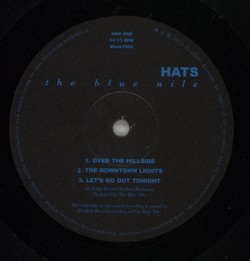 The Blue Nile Hats UK vinyl LP album (LP record) NILLPHA865218