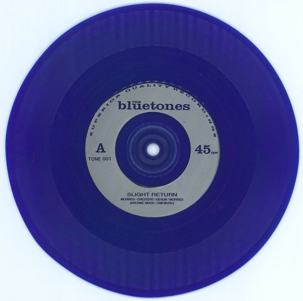 The Bluetones Slight Return - Blue Vinyl UK 7" vinyl single (7 inch record / 45) BTO07SL61080