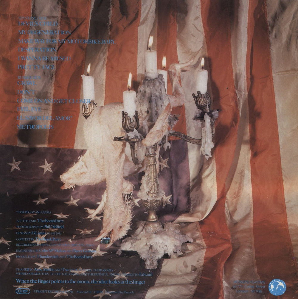 The Bomb Party Liberace Rising - Glow-In-The Dark vinyl UK vinyl LP album (LP record)