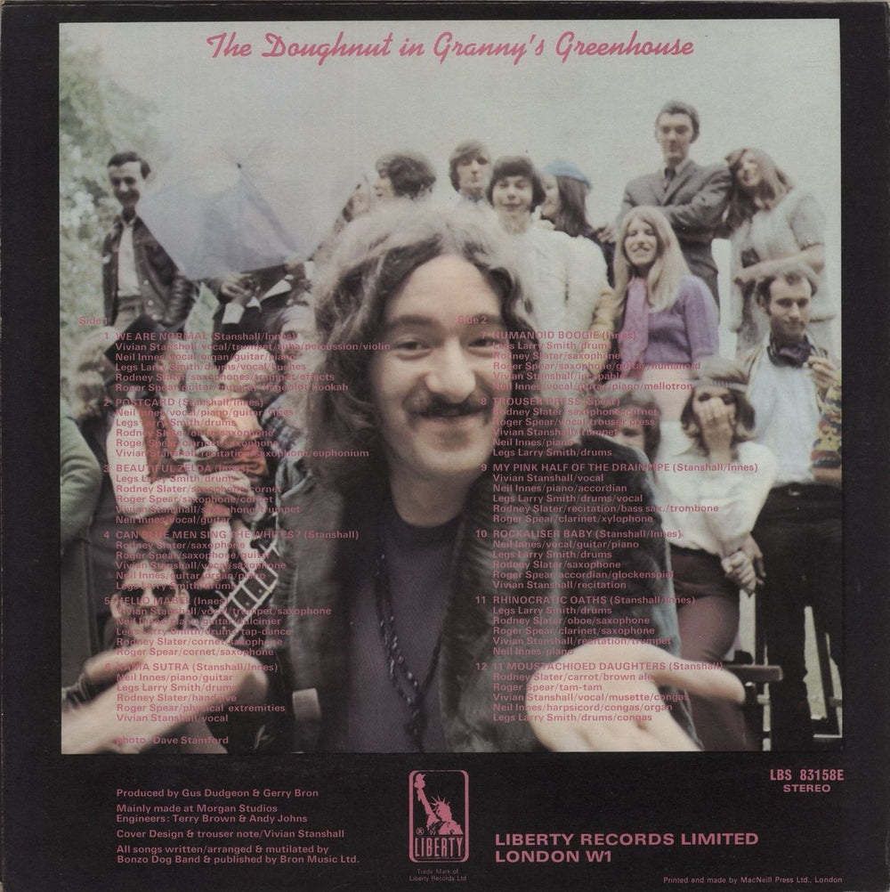 The Bonzo Dog Doo Dah Band The Doughnut In Granny's Greenhouse + Booklet UK vinyl LP album (LP record)