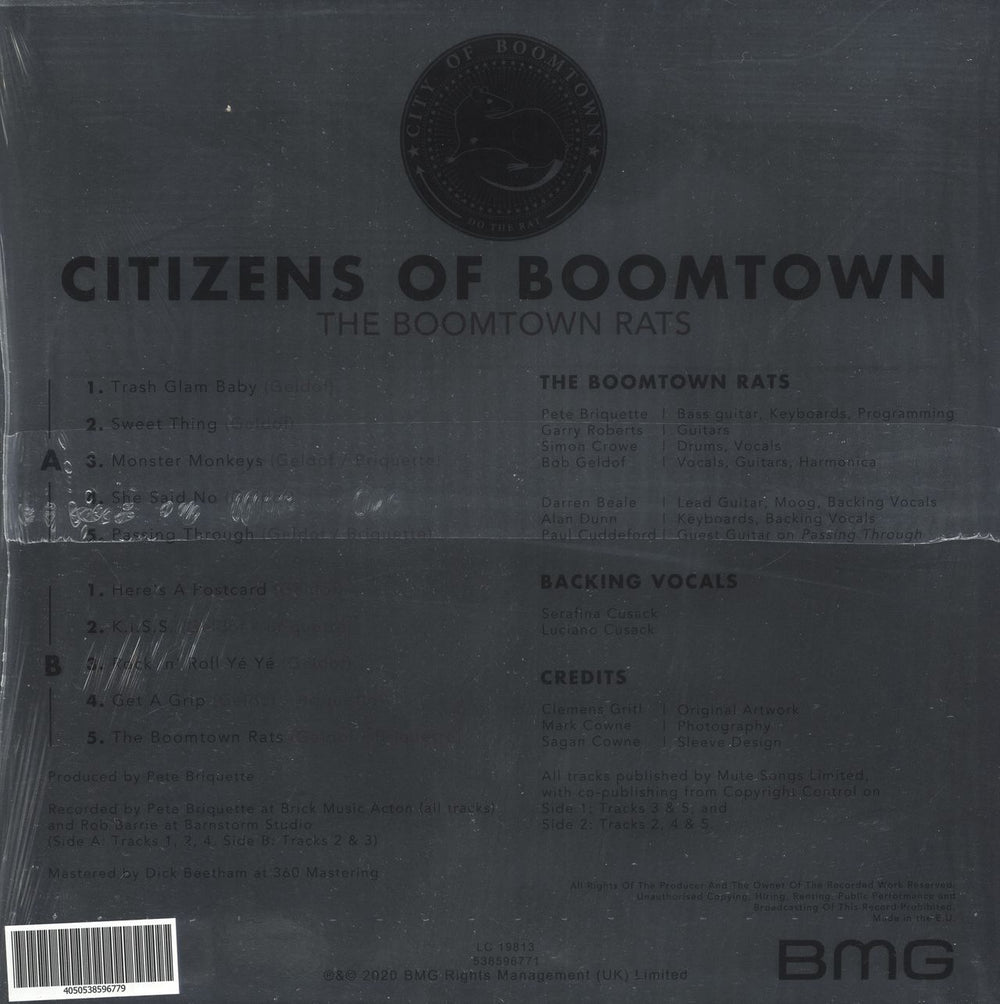 The Boomtown Rats Citizens Of Boomtown - Gold Vinyl + Metallic Sleeve - Sealed UK vinyl LP album (LP record) 4050538596779