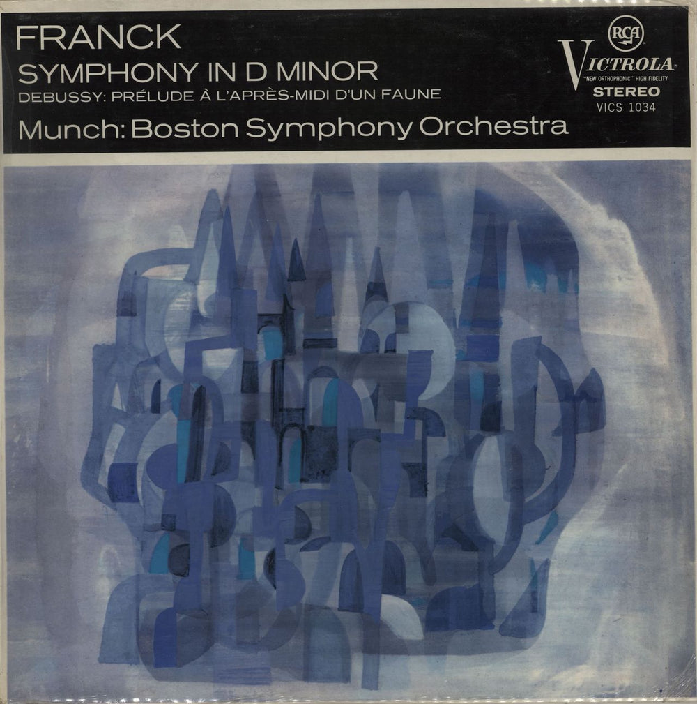 The Boston Symphony Orchestra Franck: Symphony In D Minor - Debussy: Prélude À L'Après-Midi D'Un Faune UK vinyl LP album (LP record) VICS1034