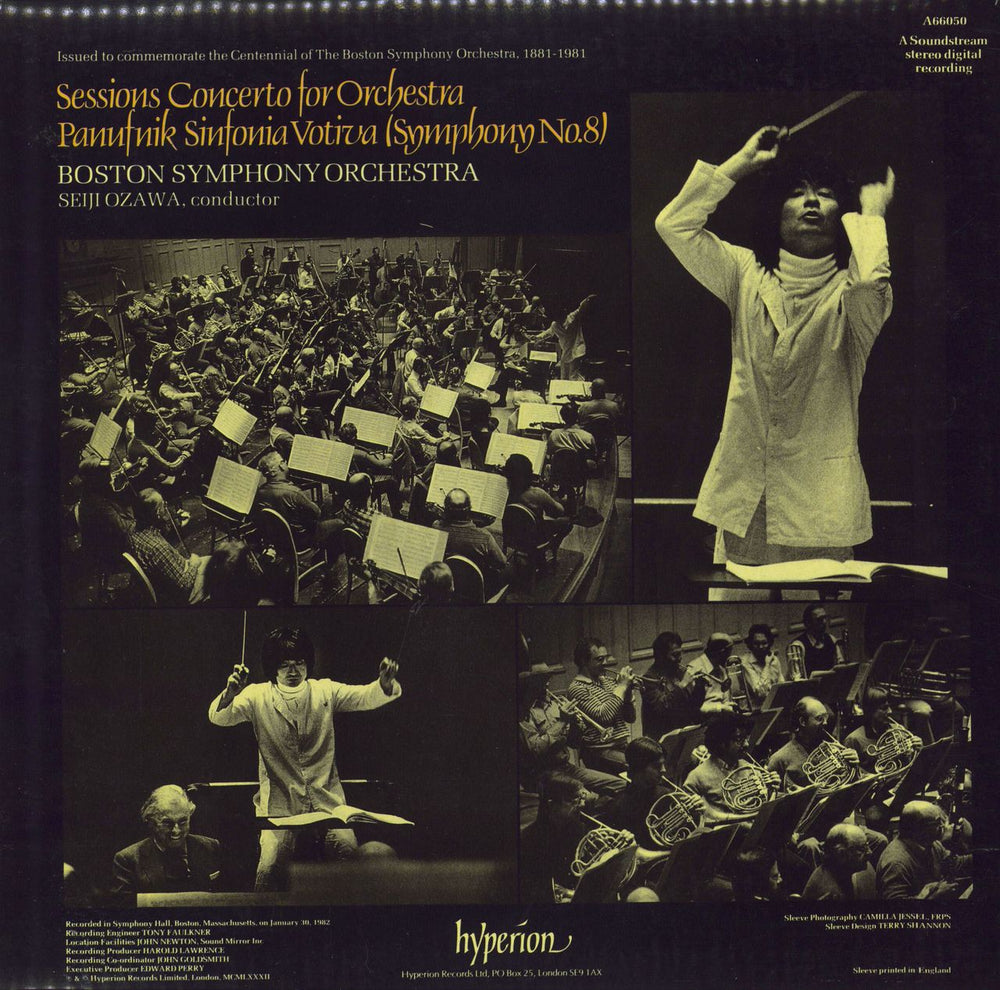 The Boston Symphony Orchestra Sessions: Concerto For Orchestra / Panufnik: Sinfonia Votiva (Symphony No. 8) UK vinyl LP album (LP record)