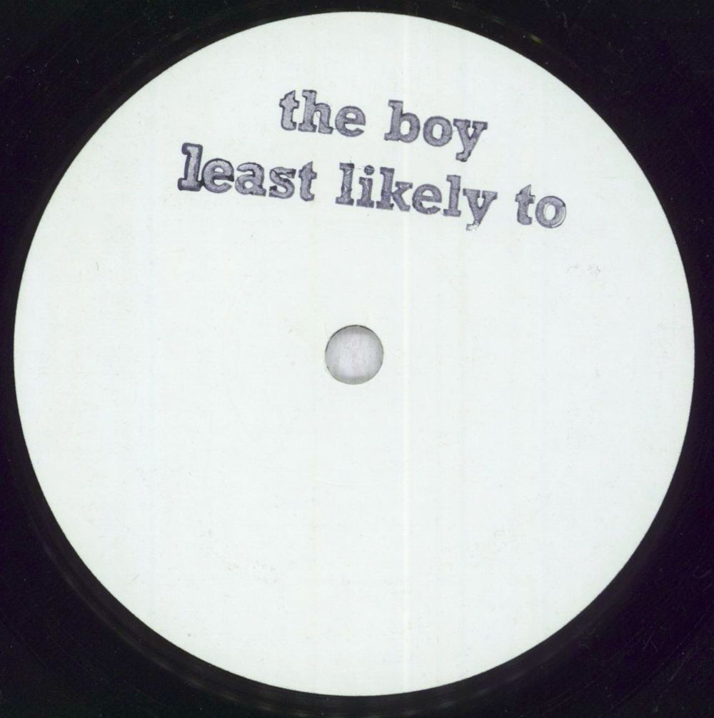 The Boy Least Likely To Hugging My Grudge UK 7" vinyl single (7 inch record / 45) T7E07HU837034