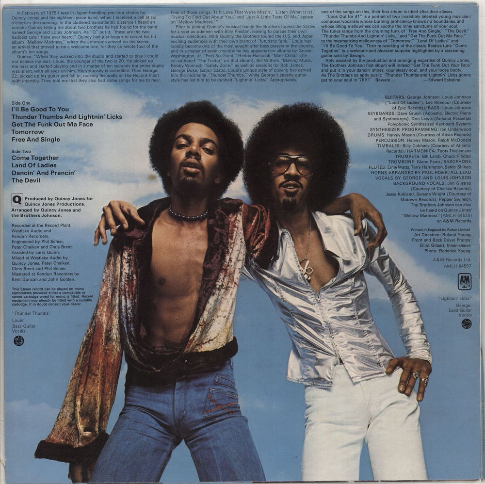 The Brothers Johnson Look Out For #1 UK vinyl LP album (LP record)