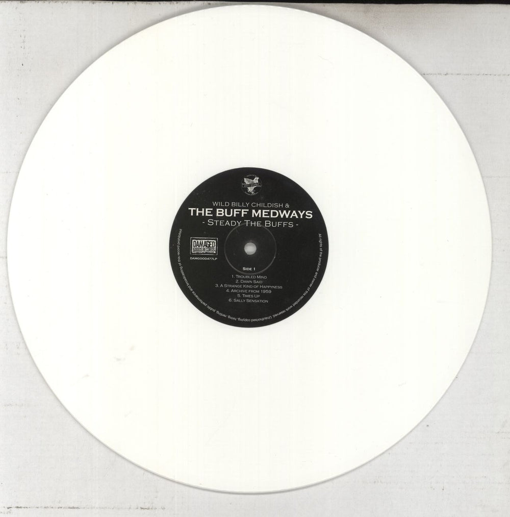 The Buff Medways Steady The Buffs - White Vinyl UK vinyl LP album (LP record) BFALPST859499
