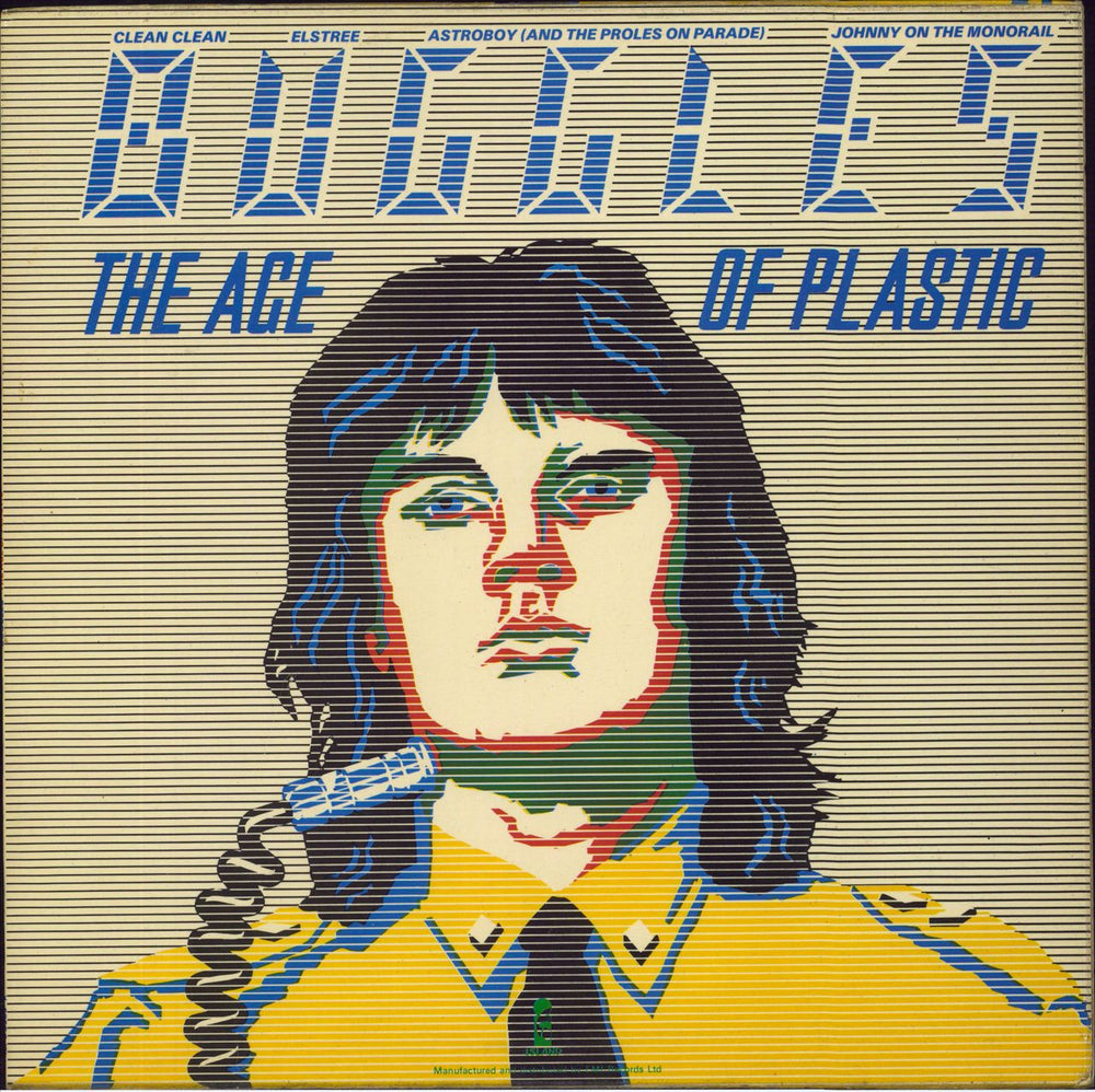 The Buggles The Age Of Plastic - Stickered sleeve UK vinyl LP album (LP record)