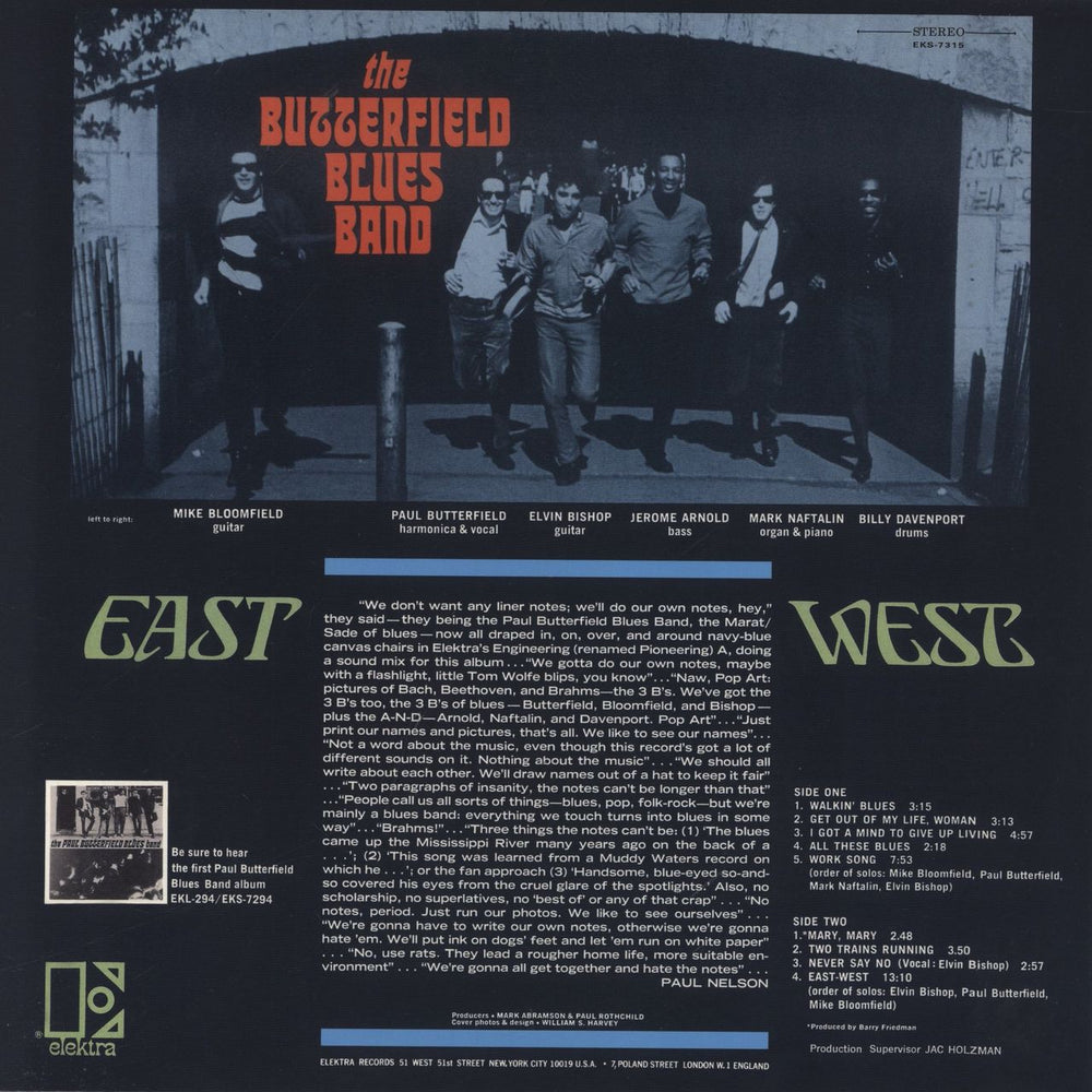 The Butterfield Blues Band East-West - 180 Gram Vinyl German vinyl LP album (LP record) 4260019716040