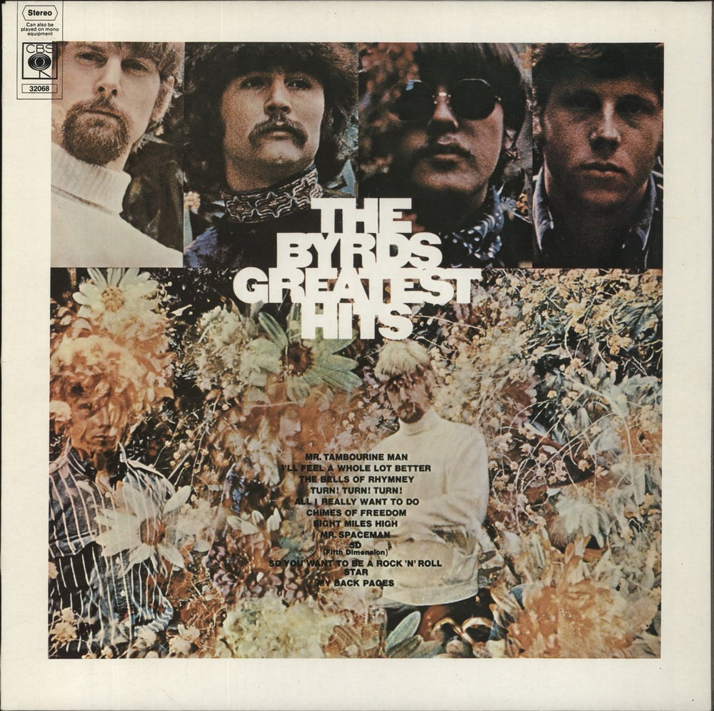 The Byrds Greatest Hits - red label UK vinyl LP album (LP record) 32068