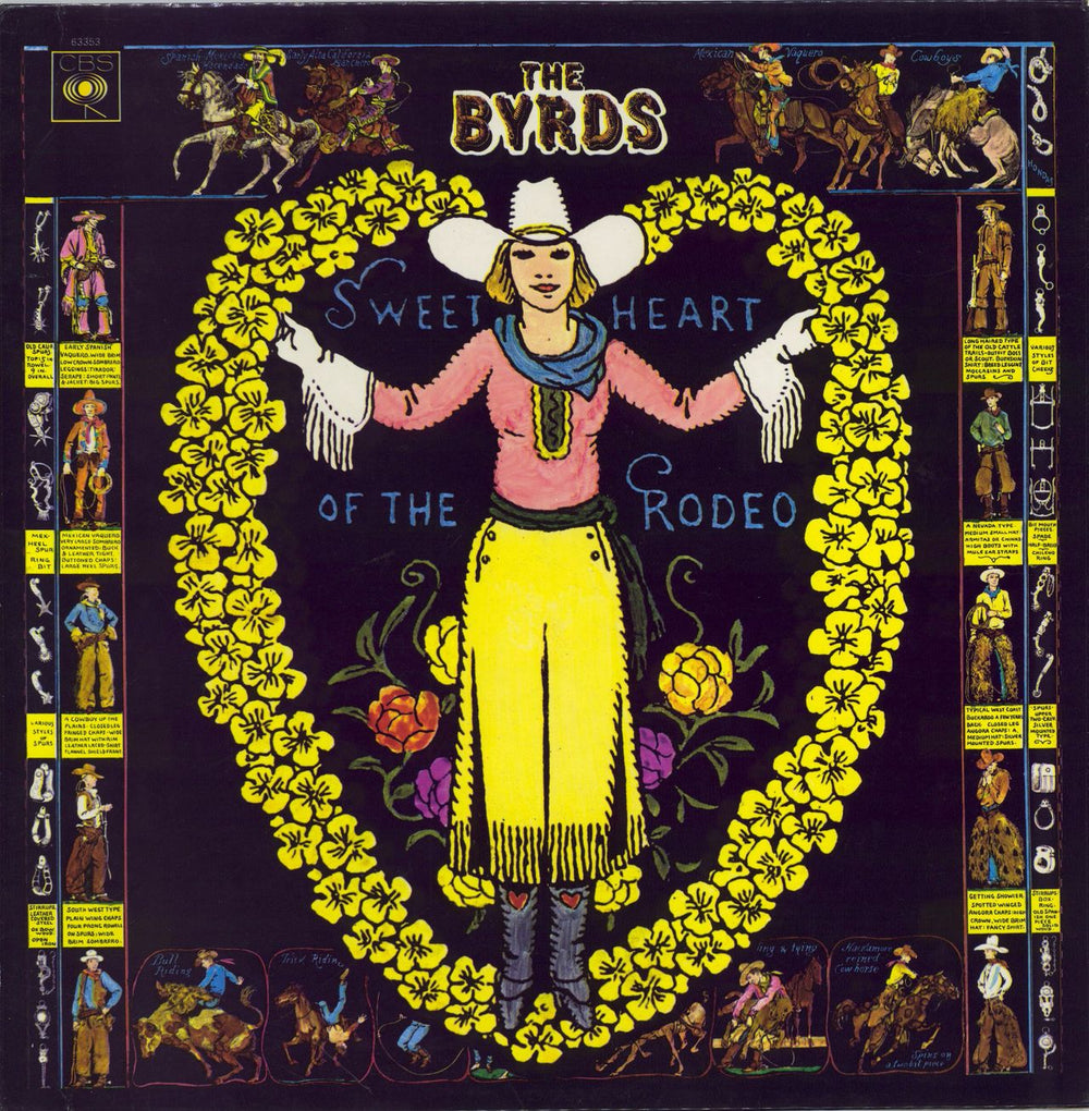 The Byrds Sweetheart Of The Rodeo - Mono Smooth UK vinyl LP album (LP record) 63353