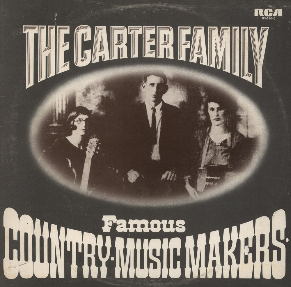 The Carter Family Famous Country-Music Makers - Olive Green Sleeve UK 2-LP vinyl record set (Double LP Album) DPM2046