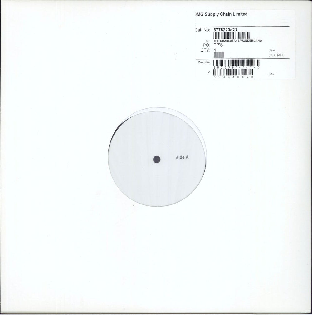 The Charlatans (UK) Wonderland - Test Pressing UK 2-LP vinyl record set (Double LP Album) CHA2LWO818567