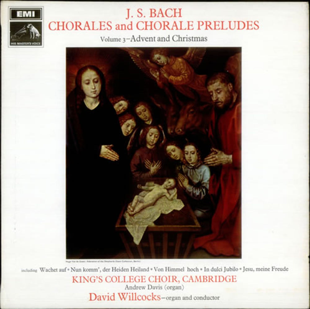 The Choir Of King's College, Cambridge Bach: Chorales and Chorale Preludes Vol. 3: Advent and Christmas UK vinyl LP album (LP record) HQS1166