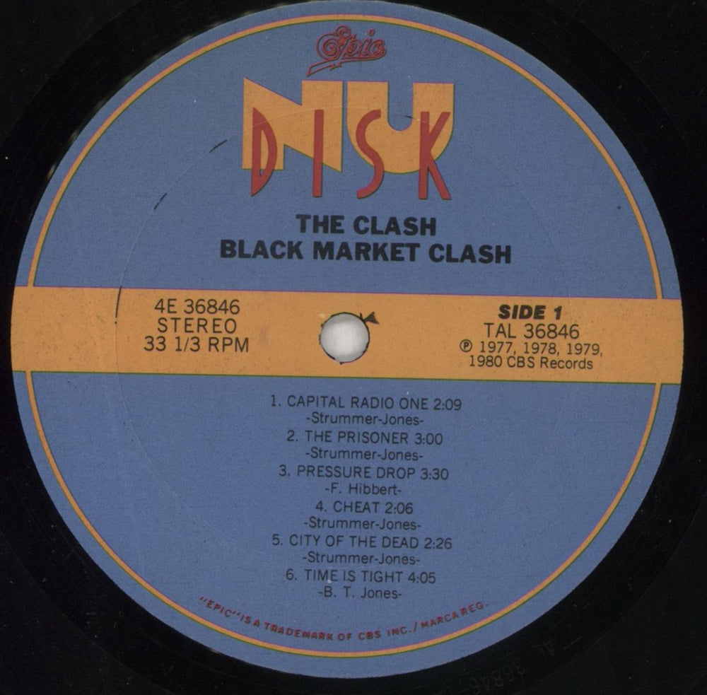 The Clash Black Market Clash - EX US 10" vinyl single (10 inch record) CSH10BL596065