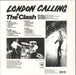 The Clash London Calling - 180gm UK 2-LP vinyl record set (Double LP Album) 887254469919