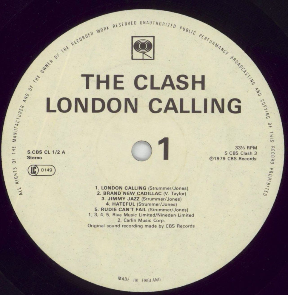 The Clash London Calling + Inners - EX UK 2-LP vinyl record set (Double LP Album) CSH2LLO672903