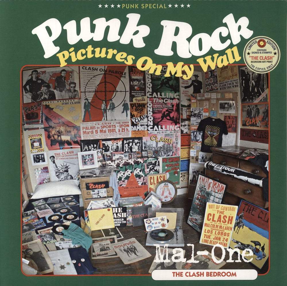 The Clash Punk Rock Pictures On My Wall + Art Print - RSD 2023 UK 12" vinyl single (12 inch record / Maxi-single) MAL-ONE12-002