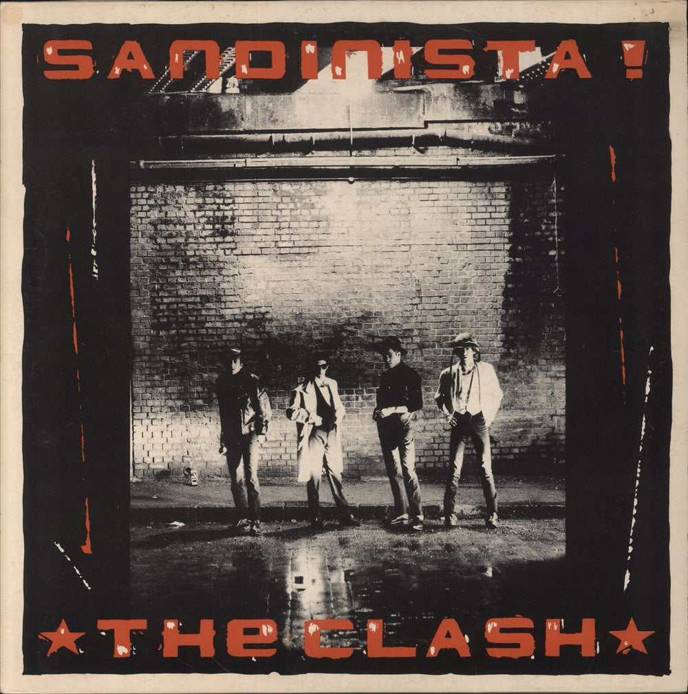 The Clash Sandinista! + Insert - EX UK 3-LP vinyl record set (Triple LP Album) FSLN1