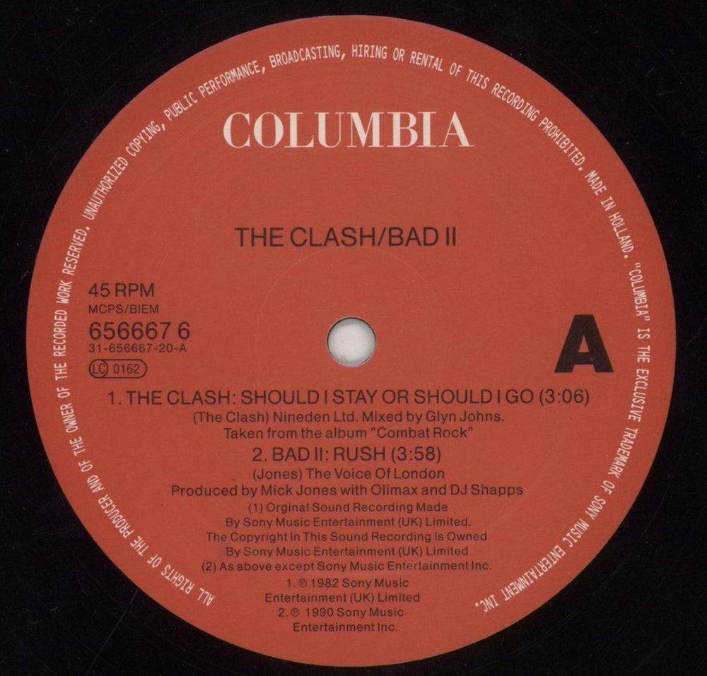 The Clash Should I Stay Or Should I Go UK 12" vinyl single (12 inch record / Maxi-single) CSH12SH89872