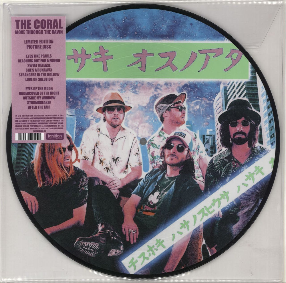 The Coral Move Through The Dawn UK picture disc LP (vinyl picture disc album) IGNLP148