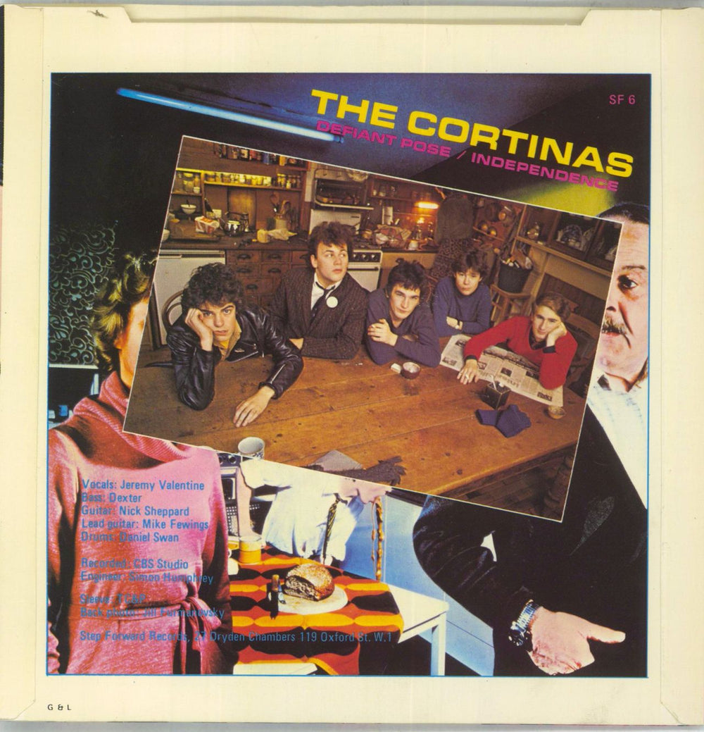 The Cortinas Defiant Pose - P/S UK 7" vinyl single (7 inch record / 45)