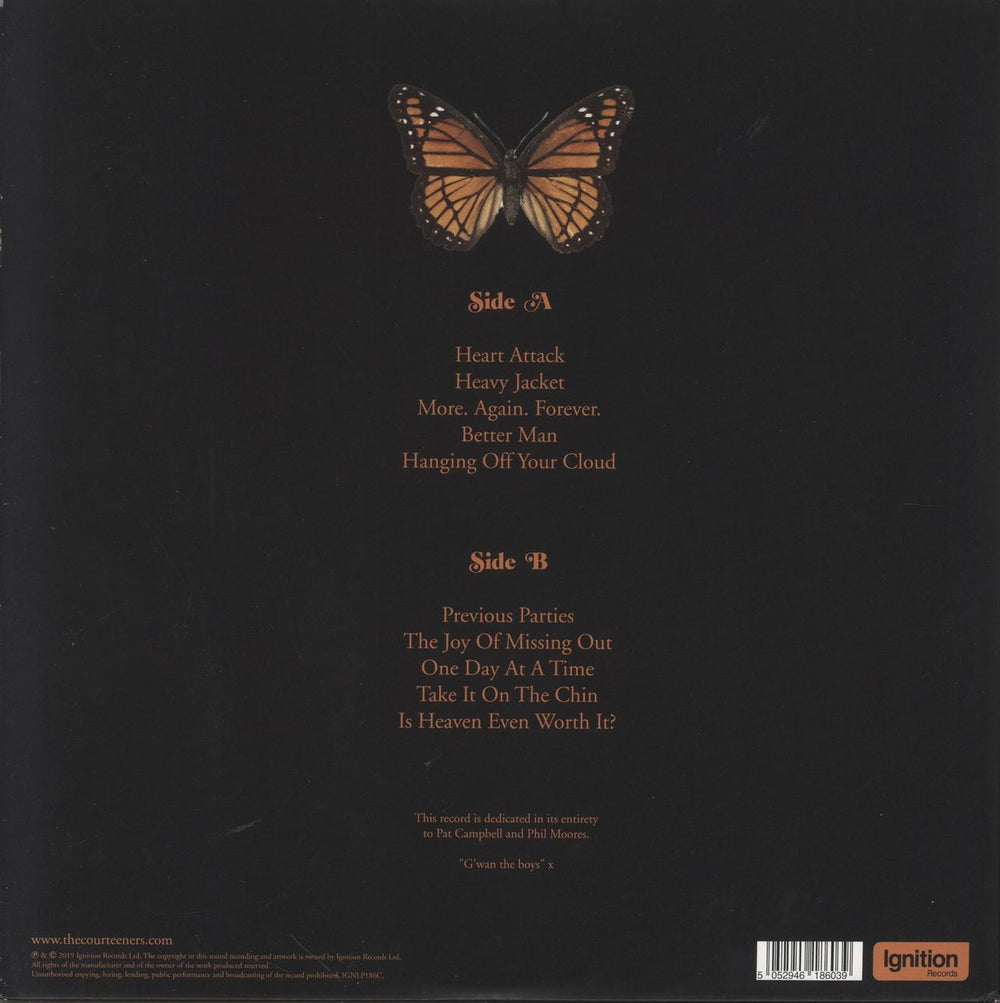 The Courteeners More. Again. Forever. - Orange Vinyl UK vinyl LP album (LP record) 5052946186039