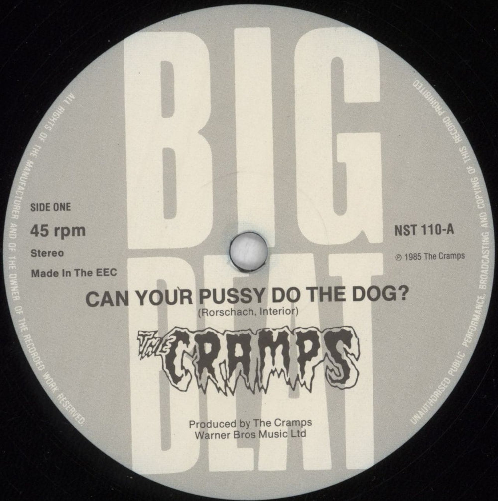 The Cramps Can Your Pussy Do The Dog? - VG UK 12" vinyl single (12 inch record / Maxi-single) CRA12CA824029