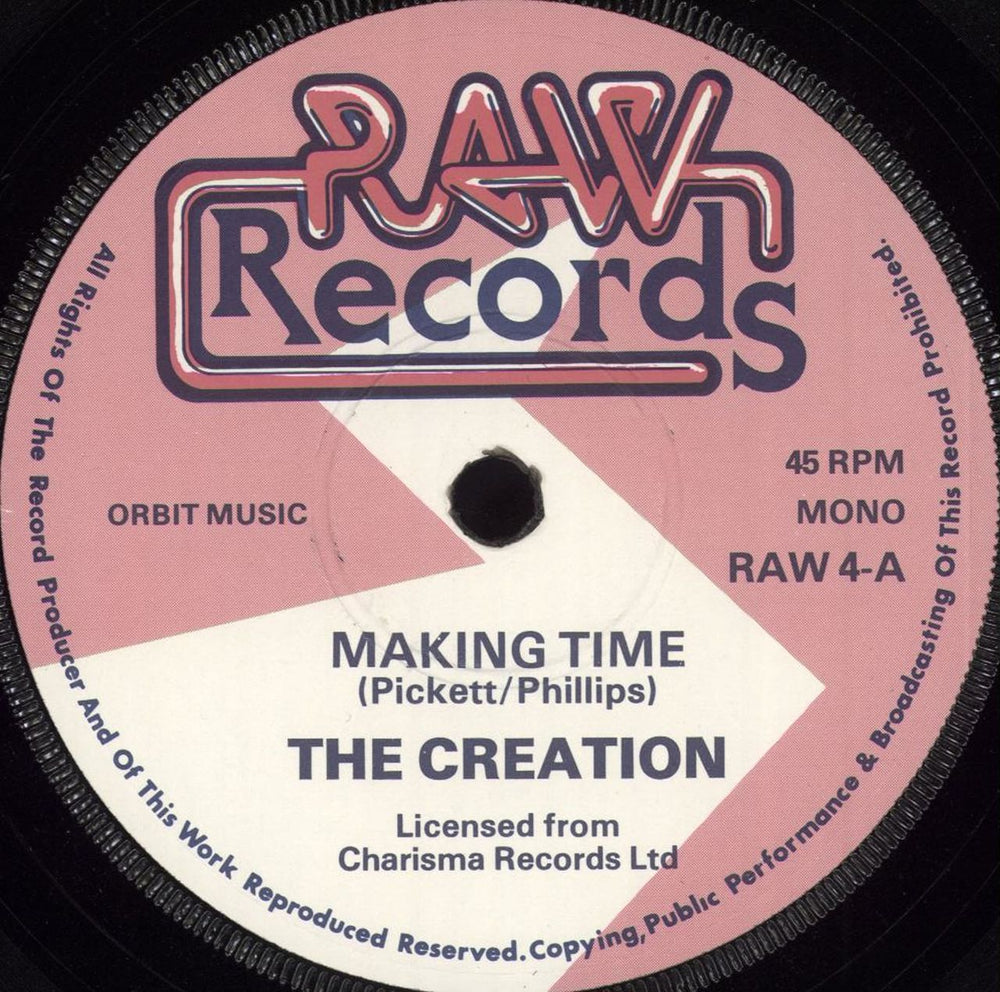 The Creation Making Time + Sleeve UK 7" vinyl single (7 inch record / 45) TCT07MA715103